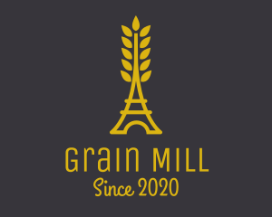 Gold Wheat French Bakery logo design