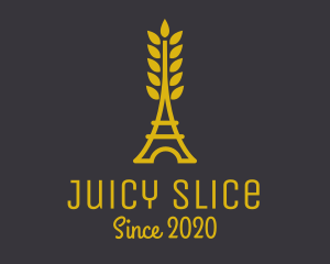 Gold Wheat French Bakery logo design