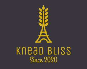 Gold Wheat French Bakery logo design