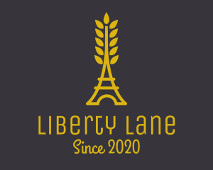 Gold Wheat French Bakery logo design