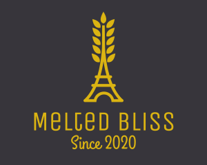 Gold Wheat French Bakery logo design