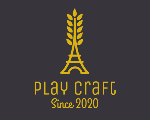 Gold Wheat French Bakery logo design