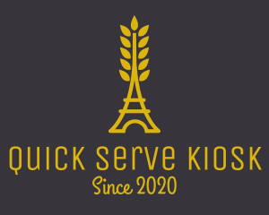 Gold Wheat French Bakery logo design