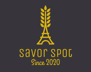 Gold Wheat French Bakery logo design