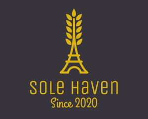 Gold Wheat French Bakery logo design