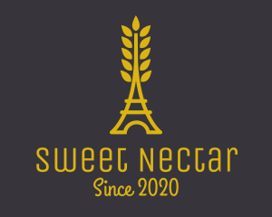 Gold Wheat French Bakery logo design