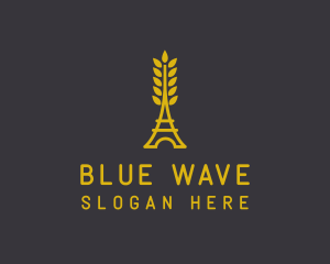 Gold Wheat French Bakery logo design