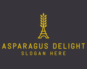 Gold Wheat French Bakery logo design