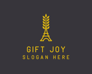 Gold Wheat French Bakery logo design