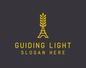 Gold Wheat French Bakery logo design