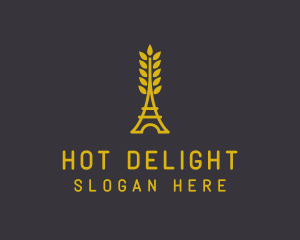 Gold Wheat French Bakery logo design