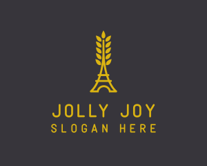 Gold Wheat French Bakery logo design