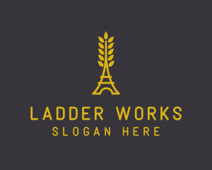 Gold Wheat French Bakery logo design