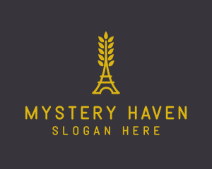 Gold Wheat French Bakery logo design