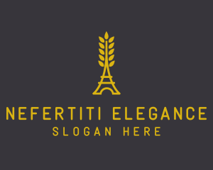 Gold Wheat French Bakery logo design