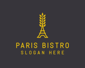 Gold Wheat French Bakery logo design