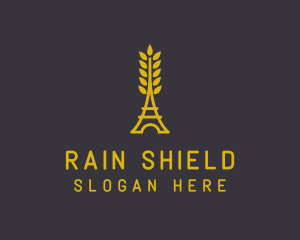 Gold Wheat French Bakery logo design