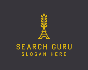 Gold Wheat French Bakery logo design