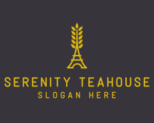 Gold Wheat French Bakery logo design