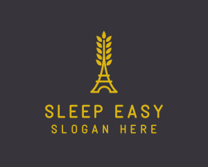 Gold Wheat French Bakery logo design