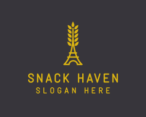 Gold Wheat French Bakery logo design