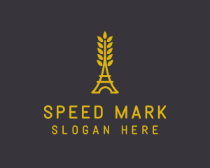 Gold Wheat French Bakery logo design