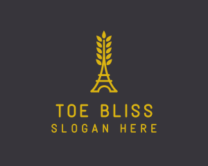 Gold Wheat French Bakery logo design