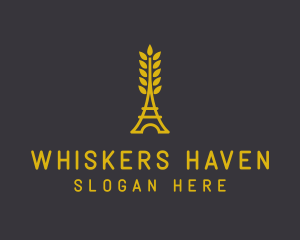 Gold Wheat French Bakery logo design