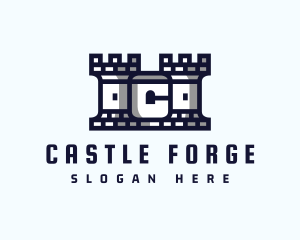 Castle Rook Letter C logo design