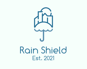 Umbrella City Weather logo design