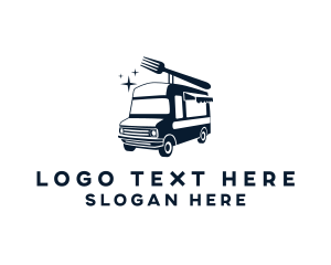 Truck - Fork Food Truck logo design