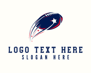 Rugby - Fast Football Star logo design
