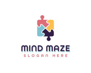 Puzzle - Education Learning Puzzle logo design