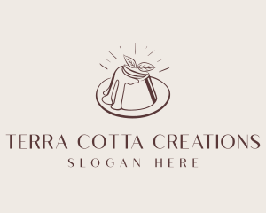 Panna Cotta Pudding Cafe logo design