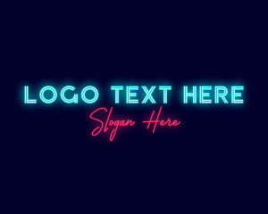 Cyber - Generic Neon Shop logo design