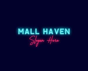 Generic Neon Shop logo design