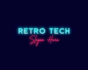 Generic Neon Shop logo design