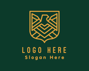 Eagle Military Badge logo design