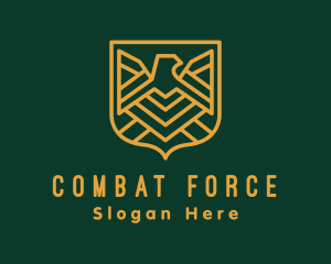 Military - Eagle Military Badge logo design