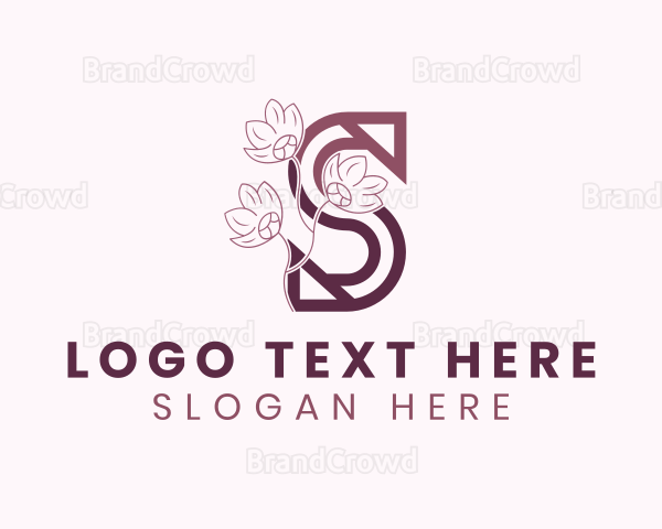 Floral Salon Letter S Logo