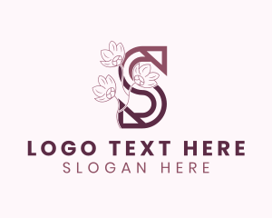 Scents - Floral Salon Letter S logo design