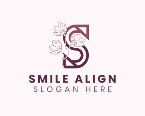 Floral Salon Letter S logo design