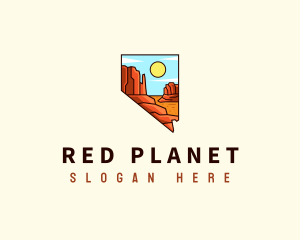 Nevada Red Rock Canyon logo design