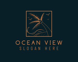 Tropical Ocean Wave logo design