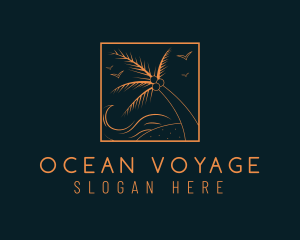 Tropical Ocean Wave logo design