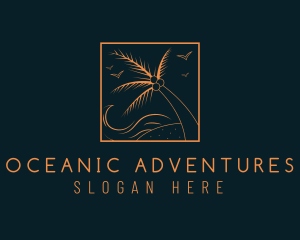 Tropical Ocean Wave logo design