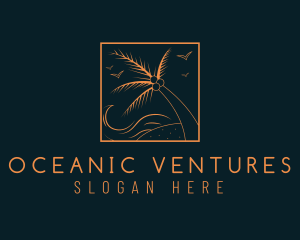 Tropical Ocean Wave logo design