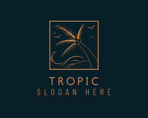 Tropical Ocean Wave logo design