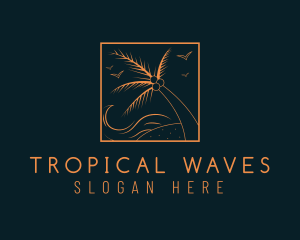 Tropical Ocean Wave logo design