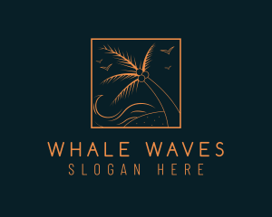 Tropical Ocean Wave logo design